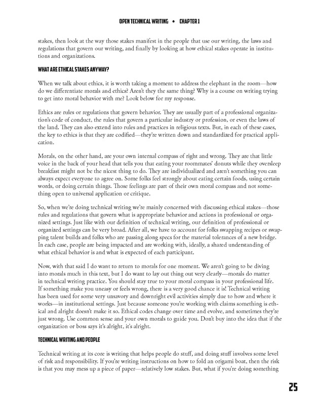 Open Technical Writing - New Page